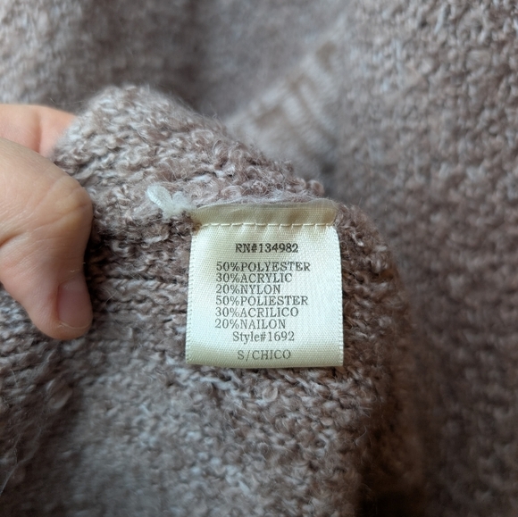 Freeway Smokey Purple Open Front Long Knit Cardigan Womens Small - Picture 6 of 9